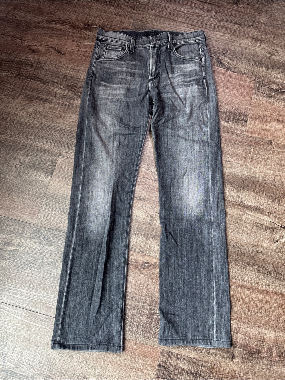 Citizens Of Humanity Men's Bootcut Jeans in Washed Black